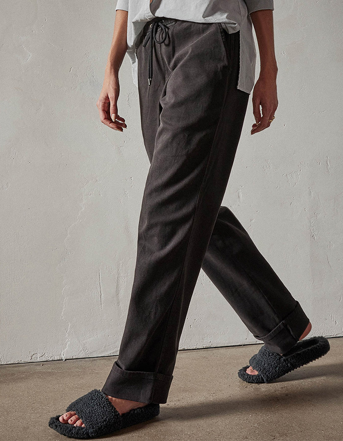 BRUSHED COTTON TROUSER