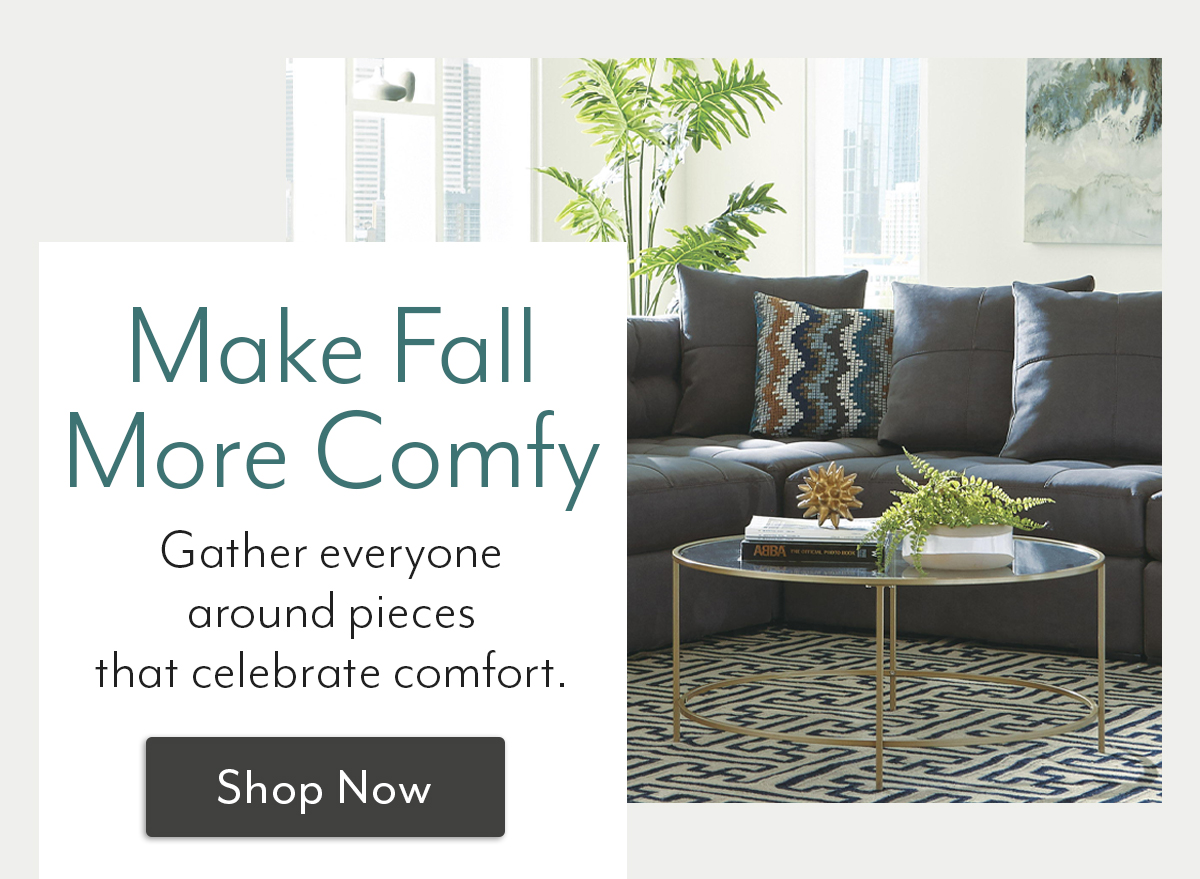 Want a comfier living or dining room? Update now! Jordans Furniture