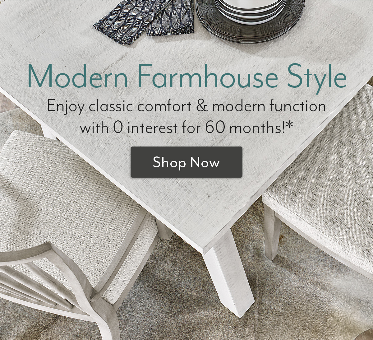 Modern farmhouse now trending! Jordans Furniture