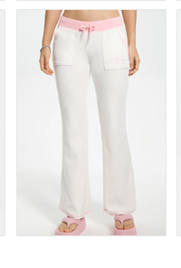 SWEETHEART COTTON VELOUR TRACK PANTS