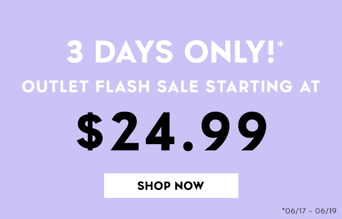 25%-65% Off Outlet Styles