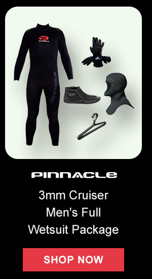 Pinnacle 3mm Cruiser Men's Full Wetsuit Package | Shop Now