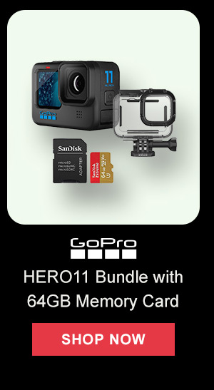 GoPro HERO11 Bundle with 64GB Memory Card | Shop Now