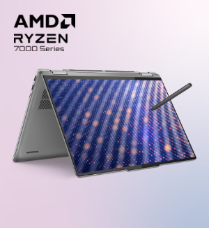 Yoga 7 powered by AMD Ryzen™ 7000 Series Processors.