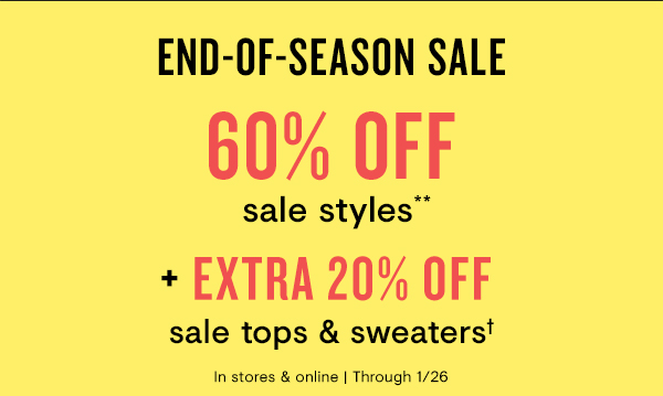 60% off sale