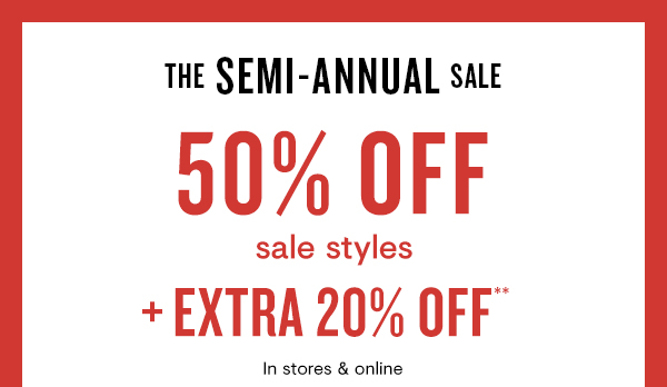 Semi Annual Sale