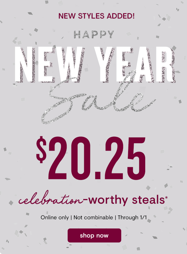 Happy New Year Sale