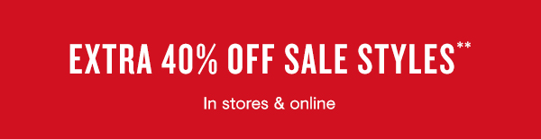 Extra 40% off Sale