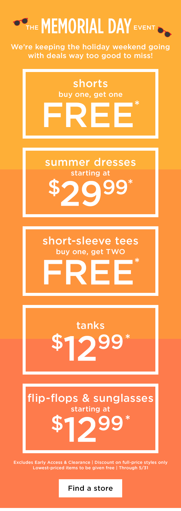 The Memorial Day Sale is still happening! Loft