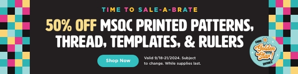 50% Off MSQC Printed Patterns, Thread, Templates & Rulers. Shop now. Valid through 9/21/24. Subject to change. While supplies last.