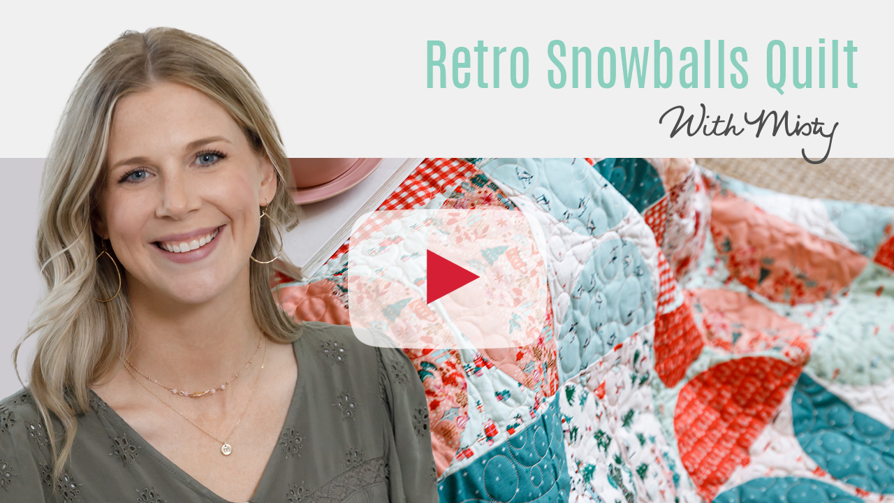 At Home with Misty: Retro Snowball Quilt Tutorial with Misty