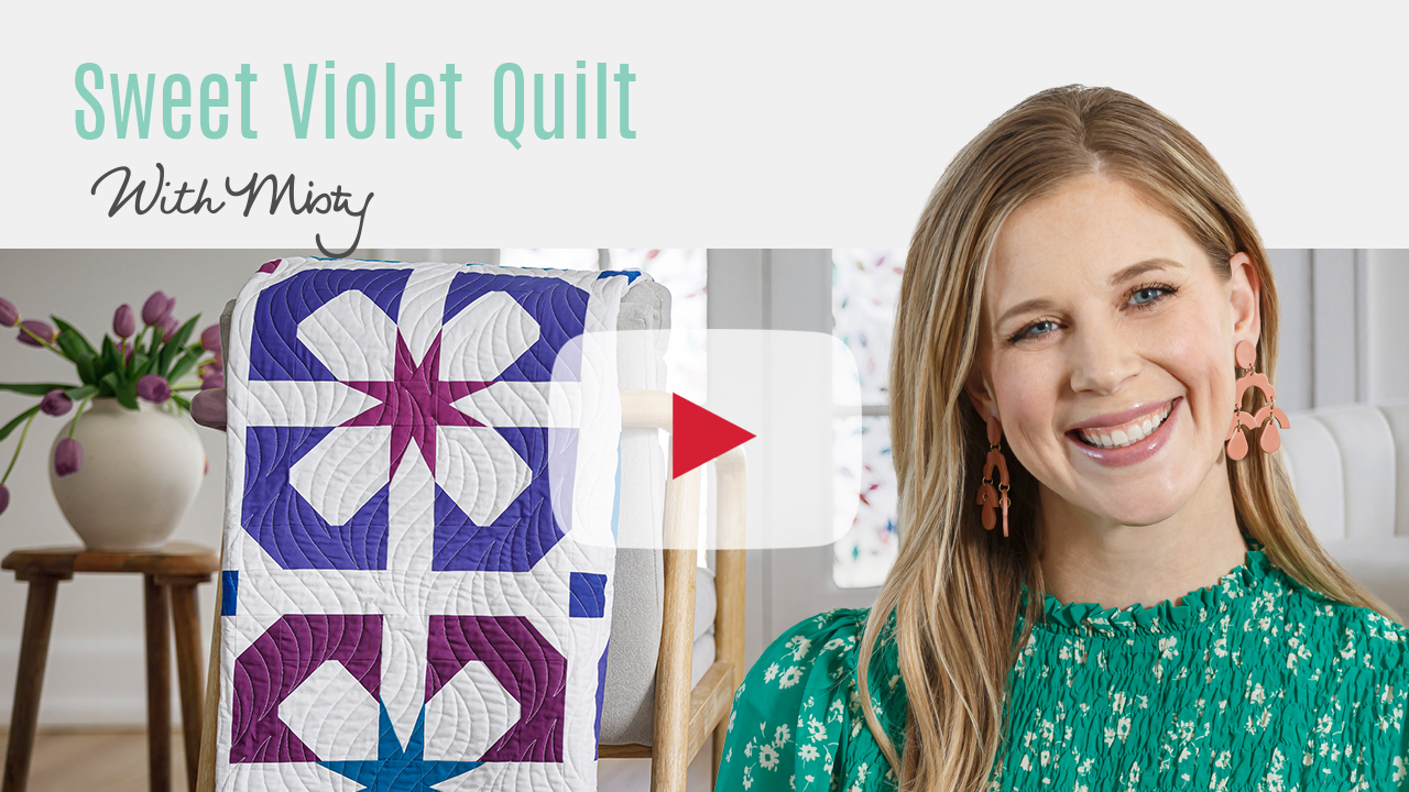 At Home with Misty: Sweet Violet Quilt Tutorial with Misty