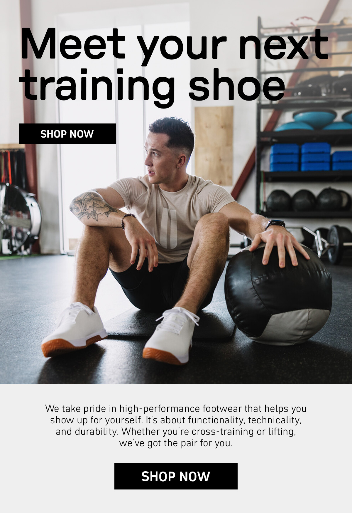 MEET YOUR NEXT TRAINING SHOE