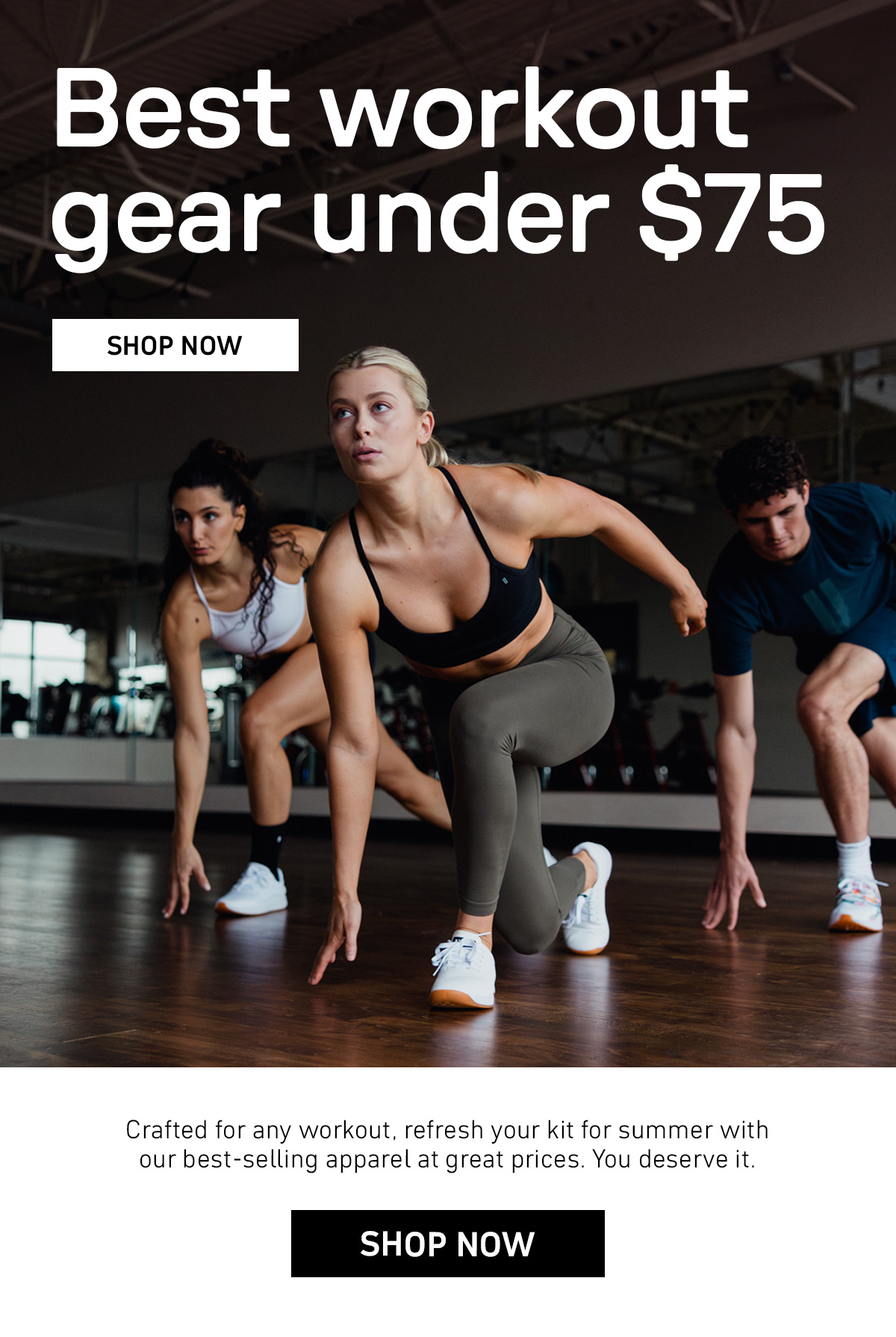 WORKOUT GEAR UNDER $75