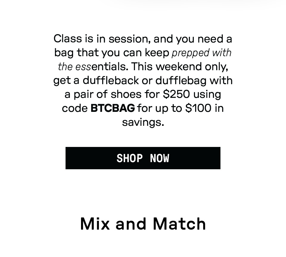 GET A BAG AND SHOES FOR $250