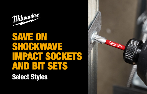Save on select Shockwave Impact Sockets and Bit Sets