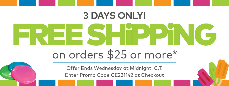 3 Days Only! Free Shipping on Orders $25 or More*