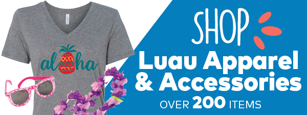 Luau apparel and accessories