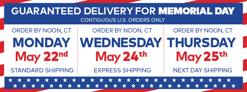 Order for Memorial Day Delivery