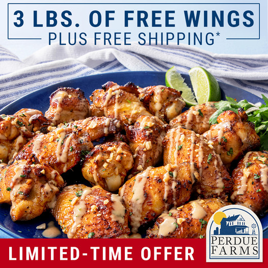 Free Wings with every $99+ order
