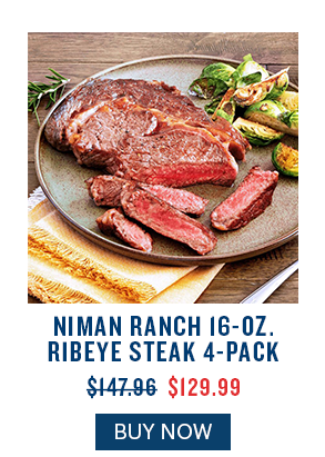 Buy the Niman Ranch 16-oz. Ribeye Steak 4-Pack