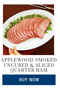 Buy Applewood-Smoked Uncured and Sliced Quarter Ham