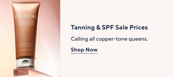 Tanning & SPF Sale
