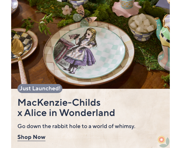 mackenzie childs x alice in wonderland