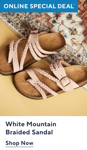 White Mountain Braided Sandal