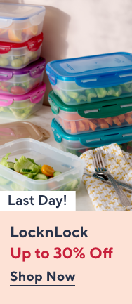 Last Day! LocknLock Up to 30% Off