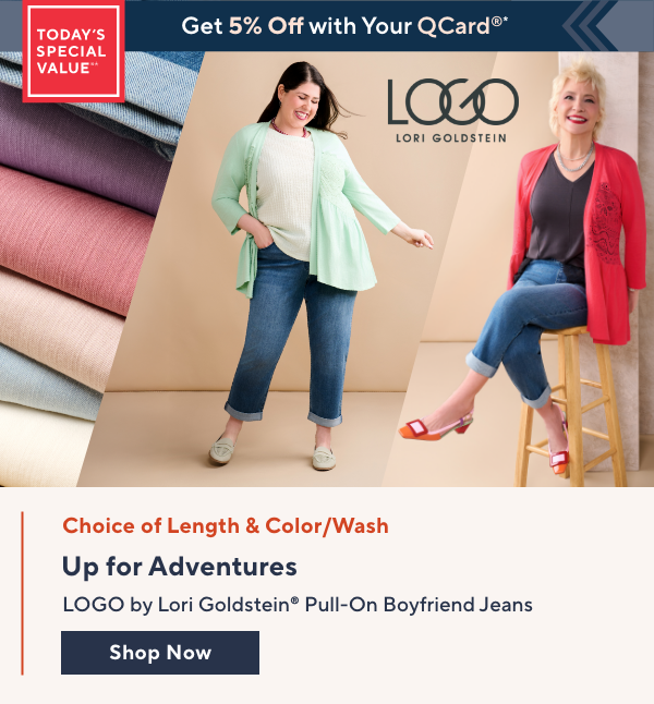 LOGO Pull-On Boyfriend Jeans TSV