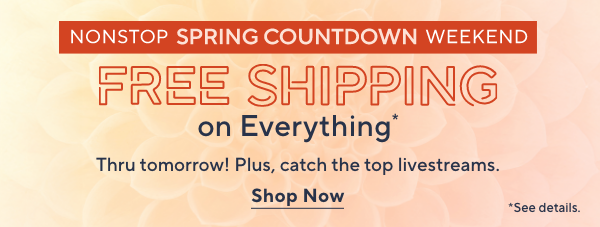 Free Shipping on Everything*