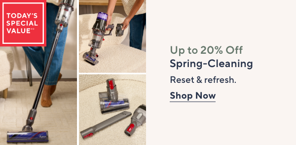 Up to 20% Off Spring-Cleaning