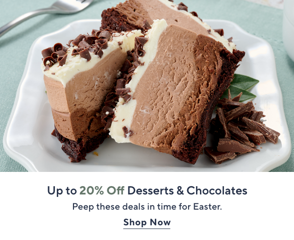 desserts and chocolates