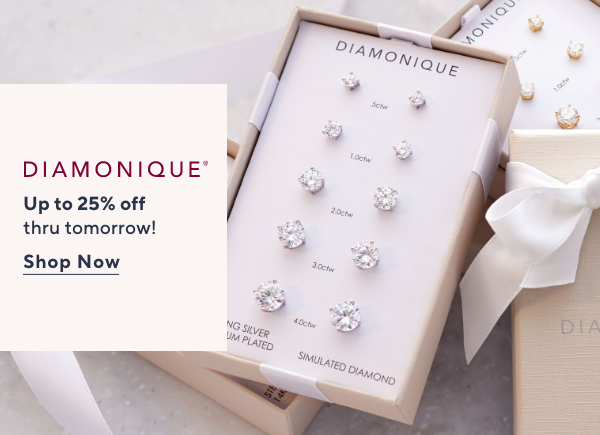 Diamonique, Up to 25% off thru tomorrow