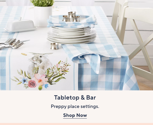 tabletop and bar
