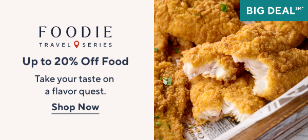 Foodie Travel Series - Up to 20% Off Food
