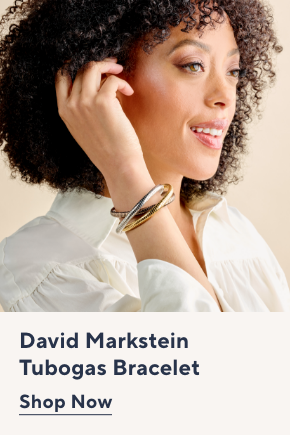 David Markstein Bronze Three Strand Slip-On Bracelet.