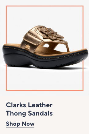 Clarks Collection Leather Thong Sandals