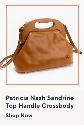 Patricia Nash Wooden Frame Top Handle Crossbody
