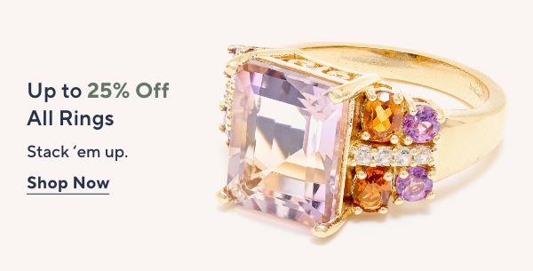 Up to 25% Off All Rings
