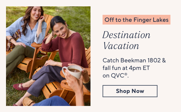 Destination Vacation, Tune in at 4pm for Beekman Finds