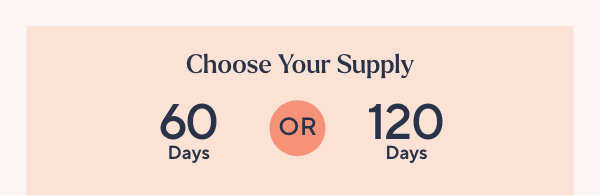 Choose Your Supply  60 Days or 120 Days