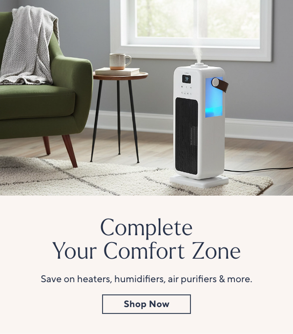 Heaters, Fireplaces, Humidifiers, Air Purifiers on Sale