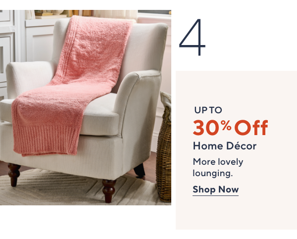 Up to 30% Off Home Decor