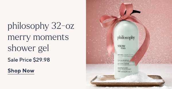 philosophy supersize 32oz merry moments shower gel