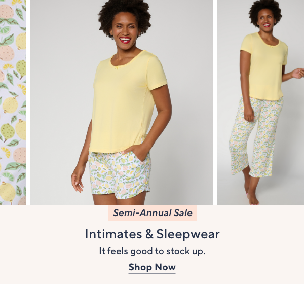 Semi-Annual Sale - Intimates & Sleepwear