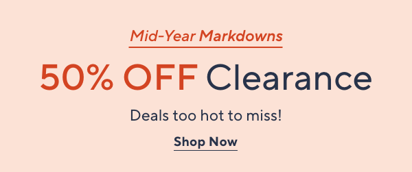 Up to 50% Off Clearance