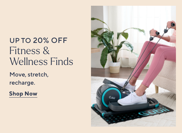 up to 20% off fitness and wellness