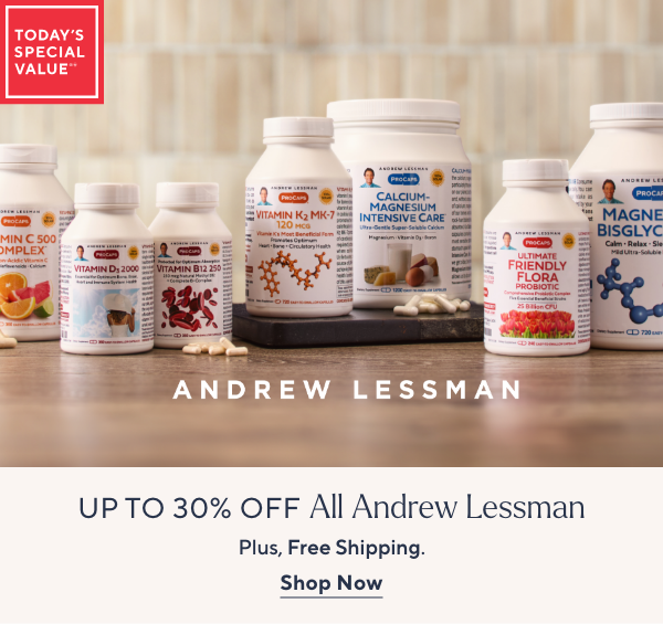up to 30% off all andrew lessman